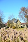 Abandoned yellow brick Ontario farmhouse in Lambton County