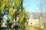 Abandoned yellow brick Ontario farmhouse in Lambton County
