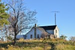 Simple abandoned farmhouse in Middlesex County